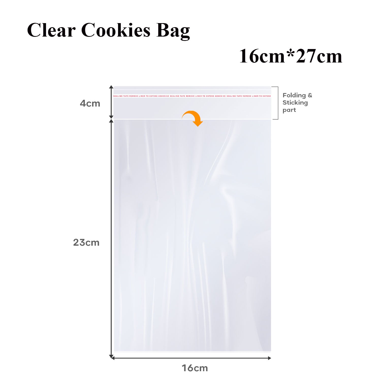 Clear Zip Poly Bag 