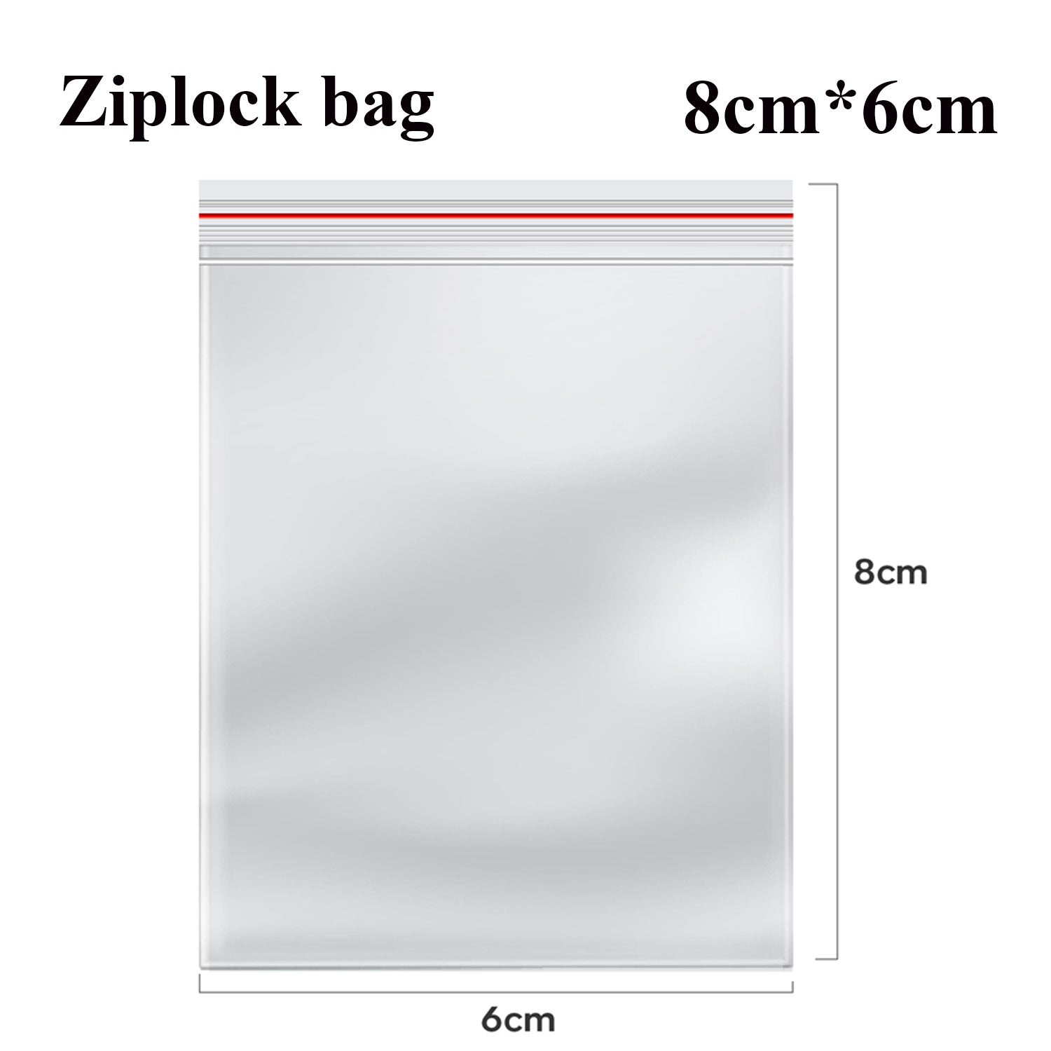 Sealing Ziplock Bag - Size an Dimension.