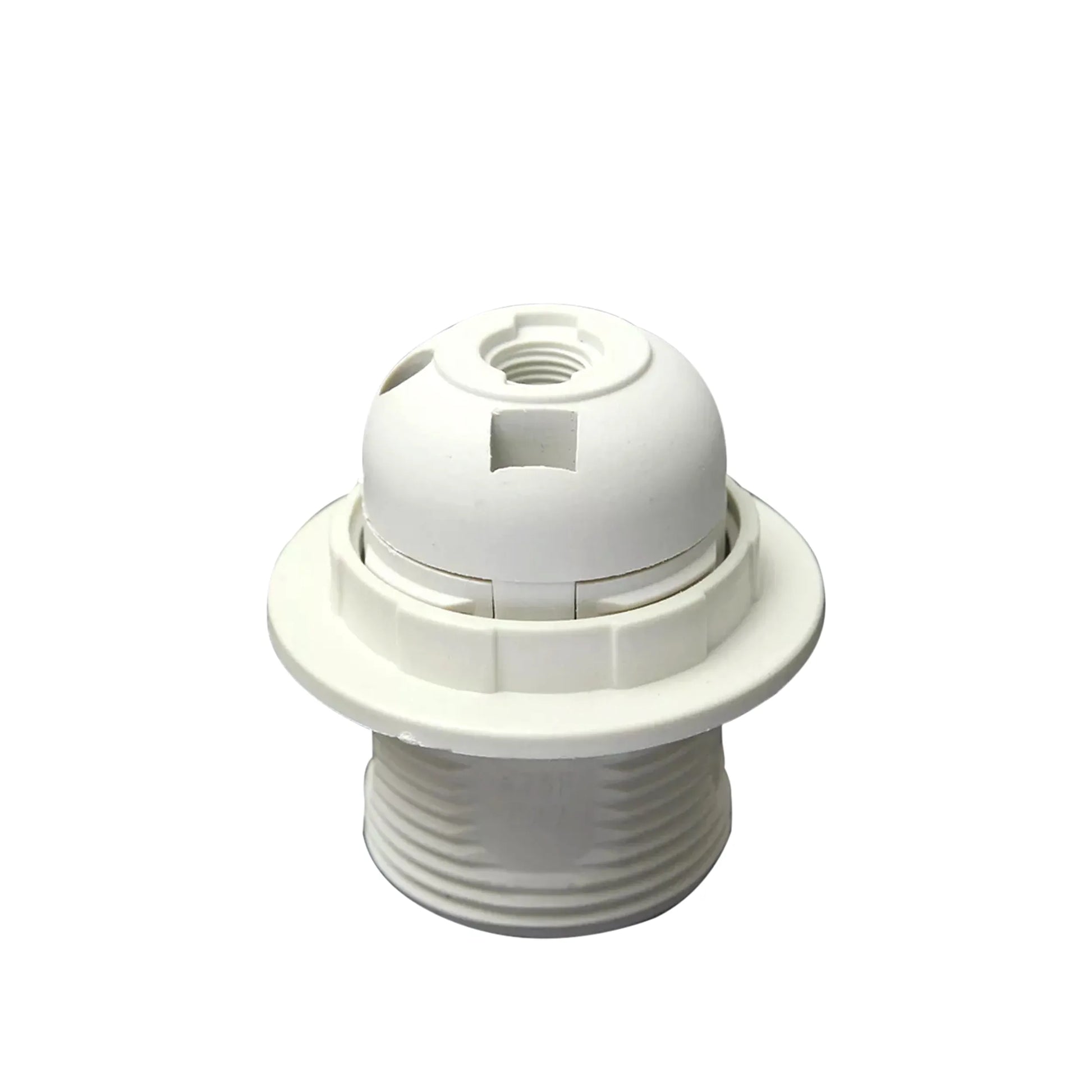 3Pack E27 Light Bulb Pendant Socket Holder Screw White Plastic Lamp holder 4367