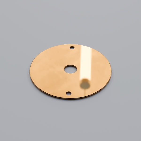 Industrial 20mm Conduit Box Lid Round 10mm Centre Hole ~ 6120 – French Gold