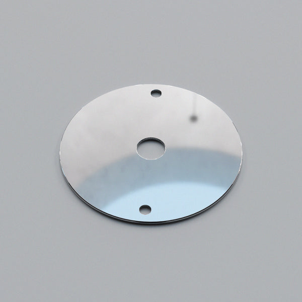Industrial 20mm Conduit Box Lid Round 10mm Centre Hole ~ 6120 – Chrome