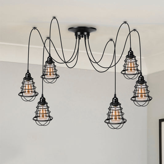 Retro Industrial  Spider Light Pendant DIY Lamp E27~2615