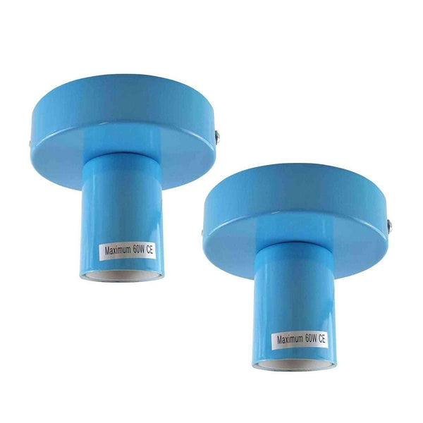 Portalámparas vintage para techo, montaje empotrado, ~5748 – Azul / No