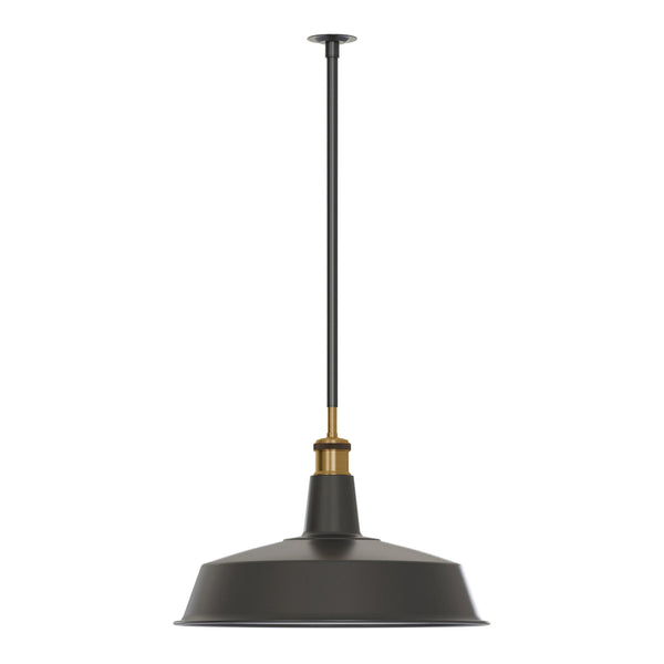 Industrial Black Large pendant light 40cm Metal ~5647 – Conduit Pipe Kit / No