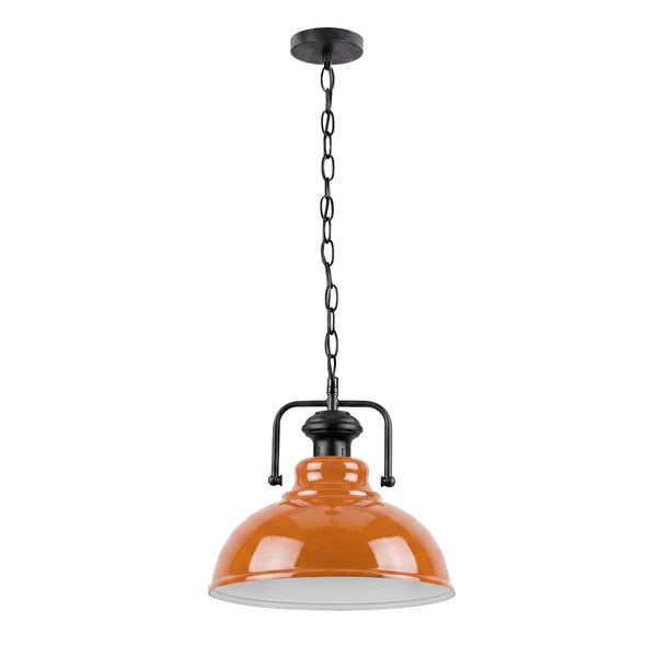 Hanging Pendant Light Easy To Install With Plenty Of Chain  ~6731 – Orange