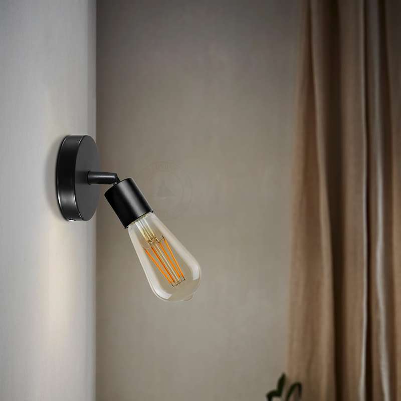 E27 Bulb Holder Socket For Wall Sconce Lamp Light Hanging Mounted 180 Degree Adjustable-Appplication 3