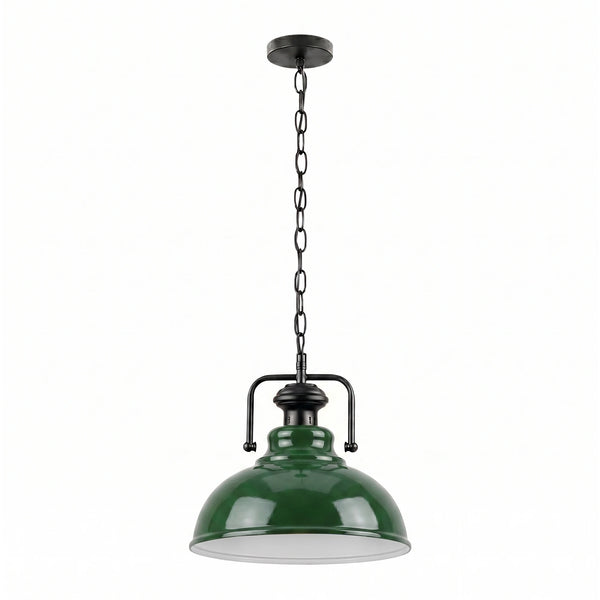 Hanging Pendant Light Easy To Install With Plenty Of Chain  ~6731 – Green