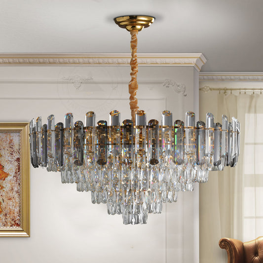 Modern Crystal Round Ceiling Light Chandeliers with Crystal Hanging Lamp~4802