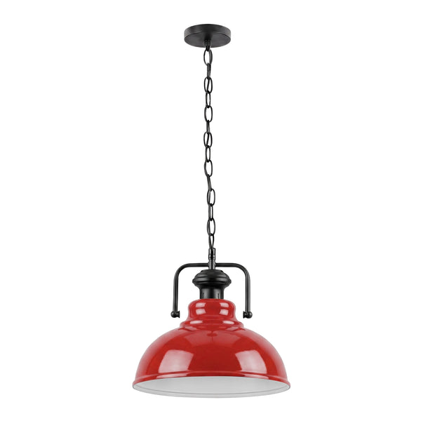 Hanging Pendant Light Easy To Install With Plenty Of Chain  ~6731 – Red