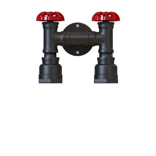 Twin Industrial Steampunk Water Pipe Wall Light E27~5686