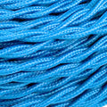 1M/5M/10M Blue 3 Core Twisted Fabric Cable Flex 5M~4807
