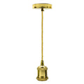 Industrial Twisted Fabric Cable Pendant Light E27 Brass Holder 1m~1715