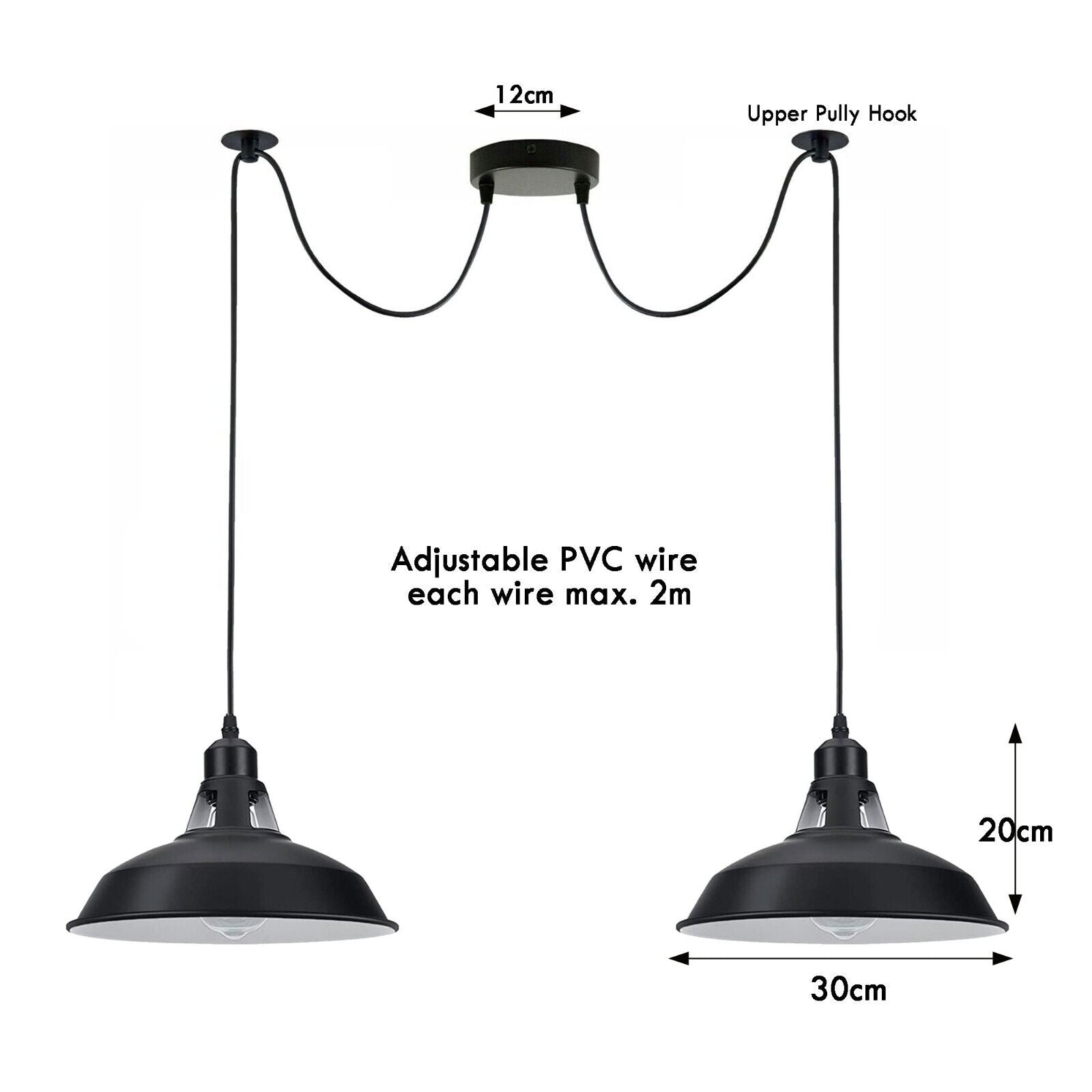 adjustable pvc wire 2 way spider lights 2m size let me know