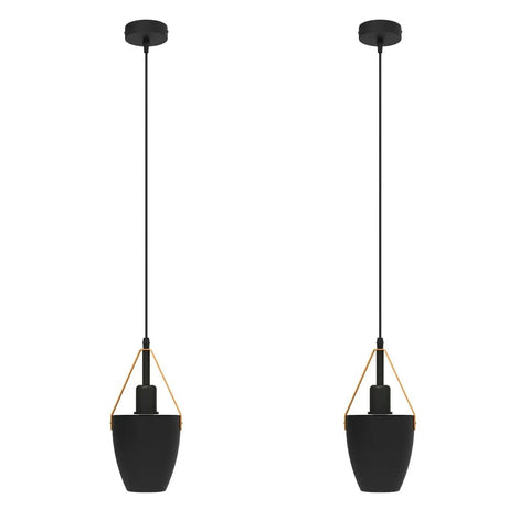 Vintage Pendant Ceiling Light Black(2 Pack)~4352