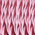 1M/5M/10M Twisted Pink 3 Core Flexible Fabric cable~4851