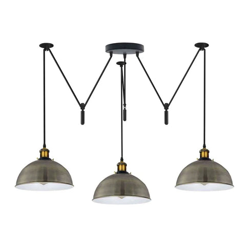 KUPOL Triple Pulley Drop Adjustable Pendant Light ~6795