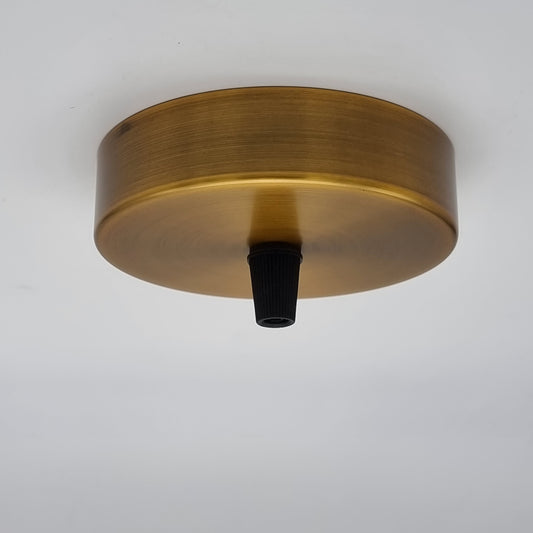 Vintage 100mm Light Fitting Single outlet metal Ceiling Rose~2145