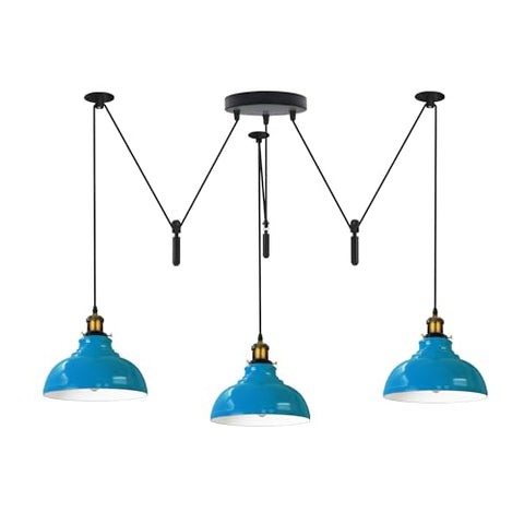 Industrial Pendant Light with Adjustable Heads ~6400