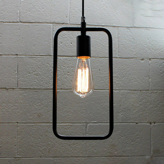 Rectangle Wire Lampshade Ceiling Vintage Pendant Light~3179