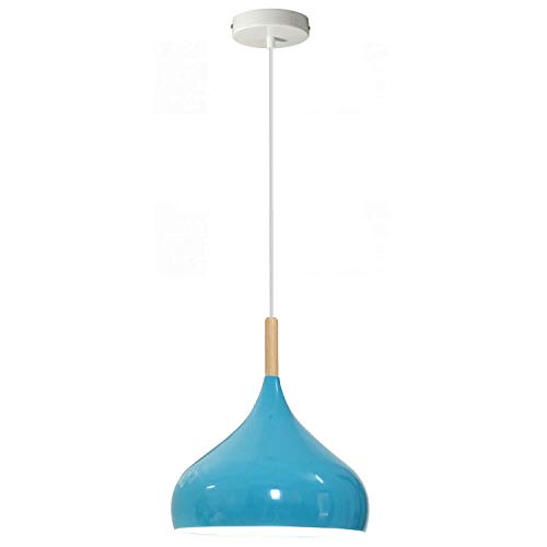 E27 Hanging Pendant Light Adjustable ~6184 – Blue