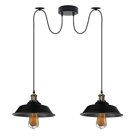 2 Light Adjustable Pulley Hanging Lamp ~6534