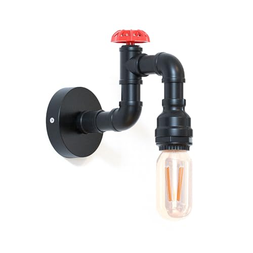 E27 Steampunk Wall Lights Indoor ~6264 – Black / Without Bulb