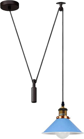 Industrial Pulley Ceiling Light Fixture ~6286