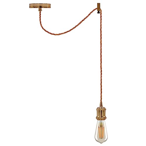 Industrial Vintage Ceiling Hanging Lighting Kit~6386 – French Gold