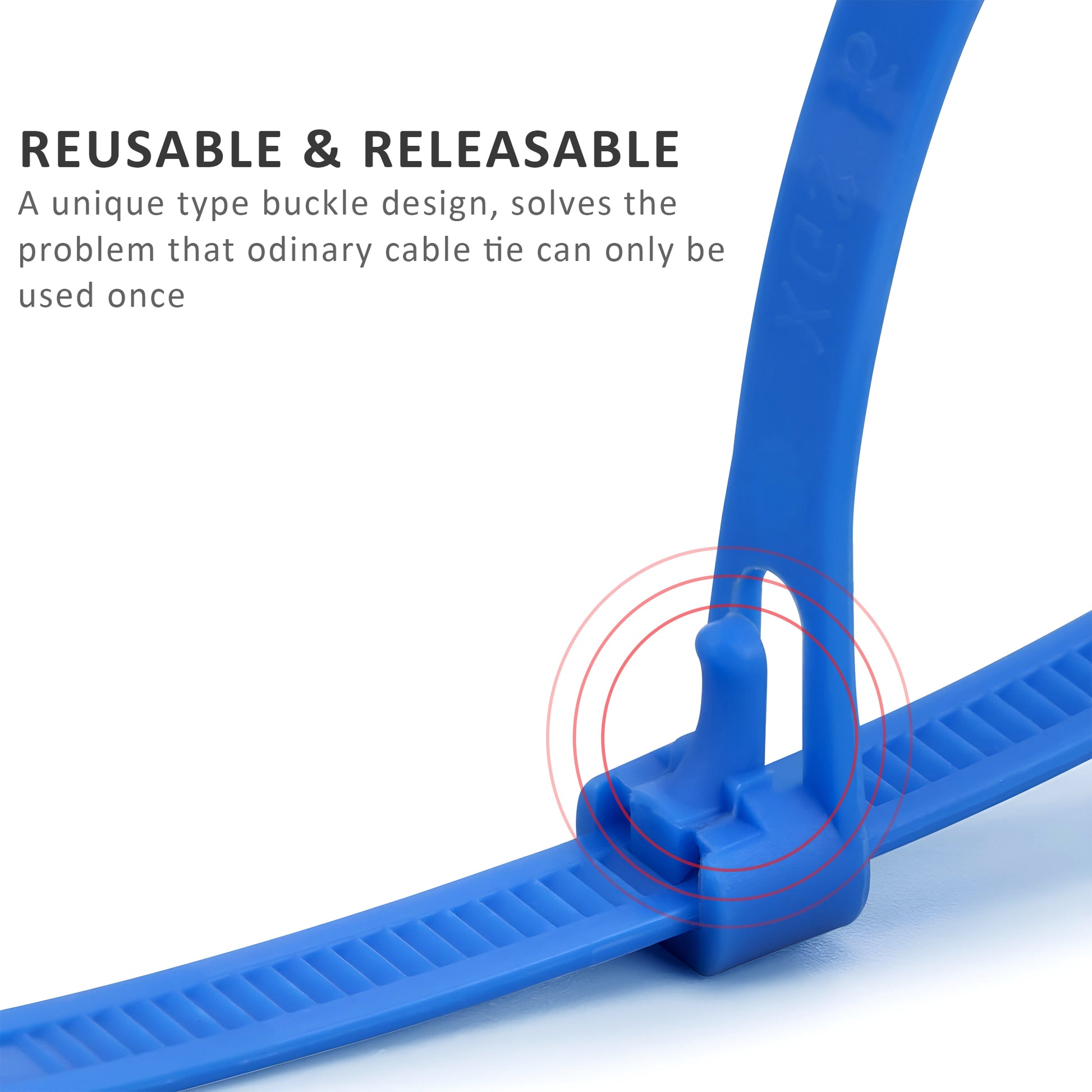 Zip Ties Releasable Heavy Duty Reusable Cable Ties Wraps ~5362