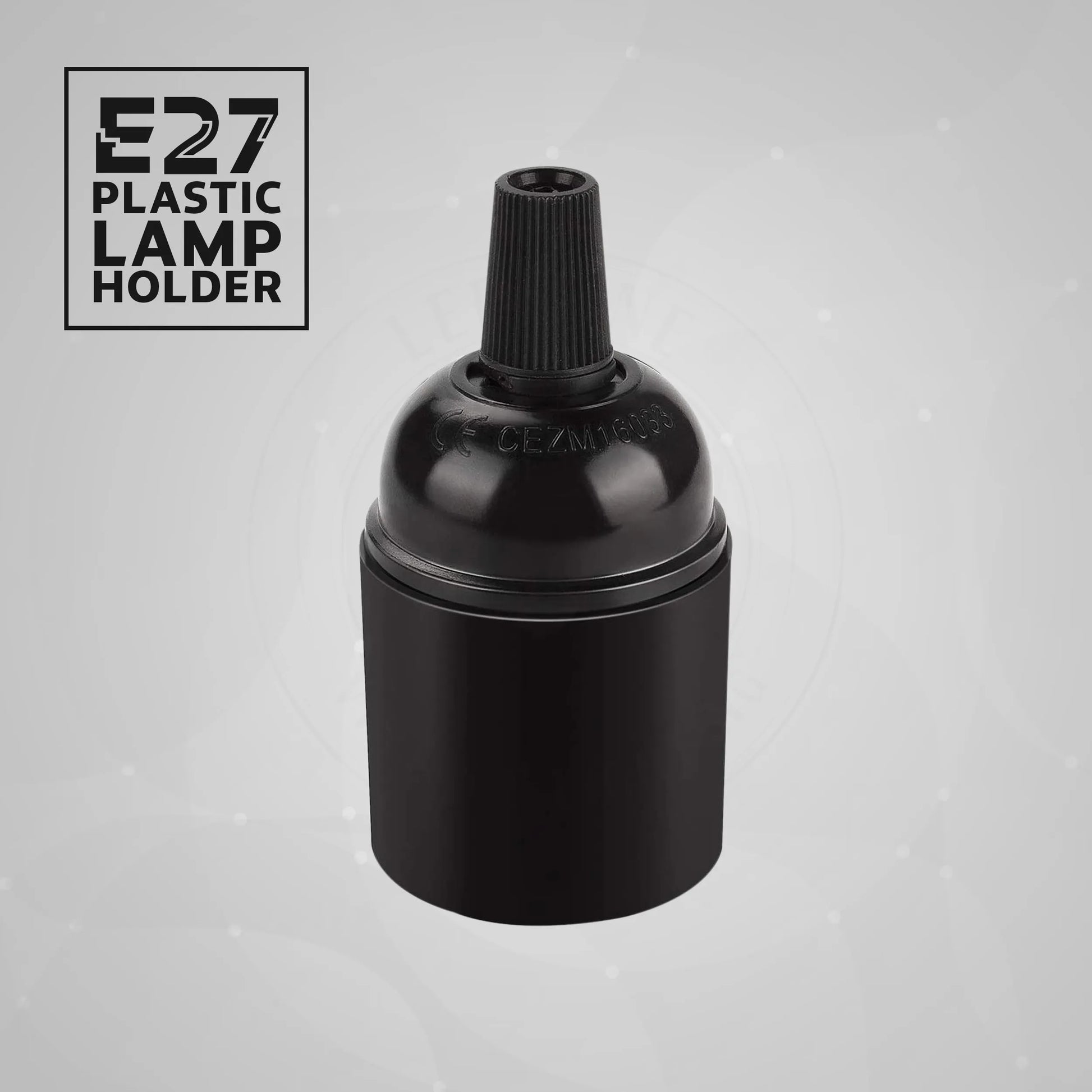 5Pack E27 Light Bulb Pendant Socket Holder Screw Black Plastic Lamp holder ~4371