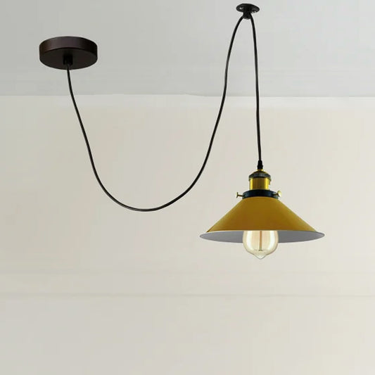 Modern large spider Braided Pendant lamp 1heads Clusters of Hanging Yellow Cone Shades Ceiling Lamp Lighting~3432