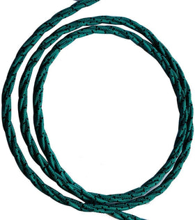 Cable eléctrico trenzado de 2 núcleos de 10 m, color teca y negro, 0,75 mm² ~ 4890