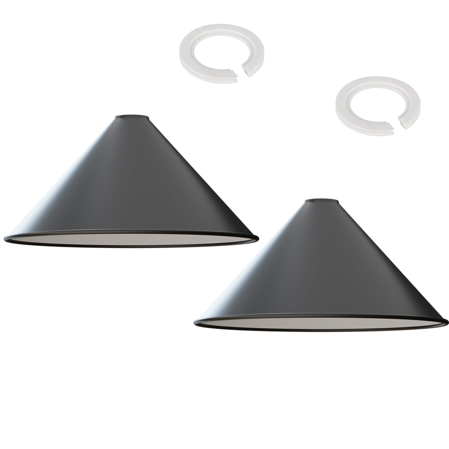 Easy Fit Metal Cone Lamp Shade 