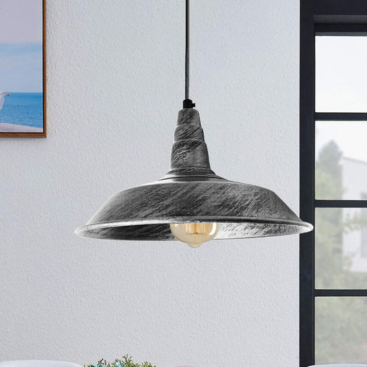 Modern Brushed Silver Pendant Shades 