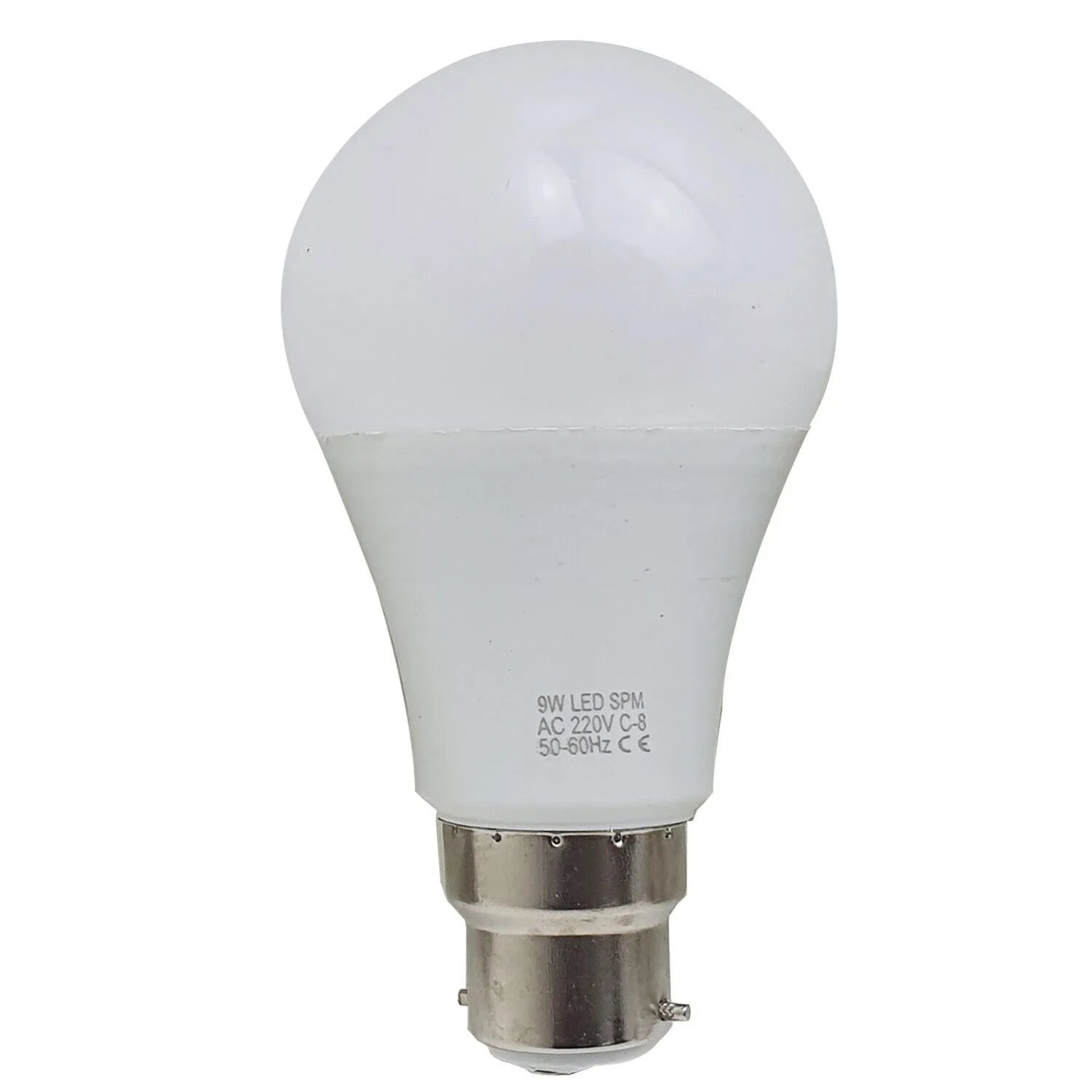 A+ White 9W B22 Screw GLS Light Bulbs 6000K