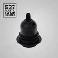 E27 Bulb Holder Replacement Half Threaded ES Edison Black Lampholder ~4372