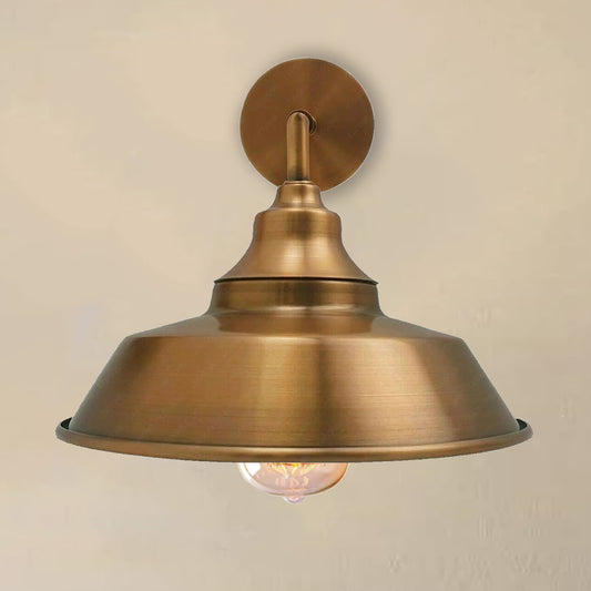 Industrial Vintage Retro Wall Lamp Indoor E27 Edison  Yellow Brass Lighting Sconces~3810