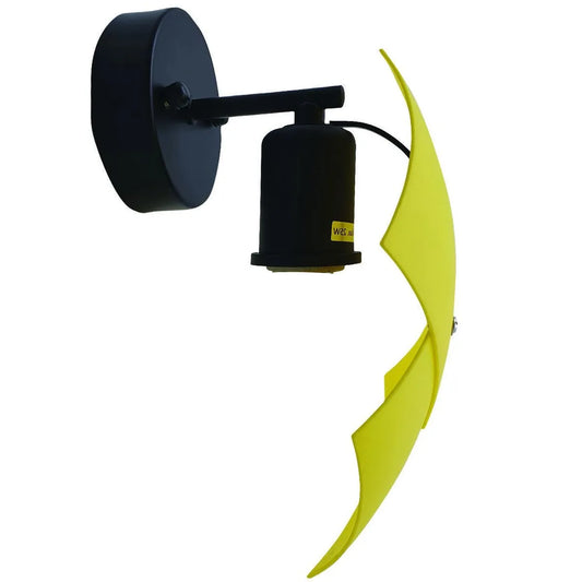 Aplique de pared para interiores amarillo, accesorio de lámpara de pared ~4354