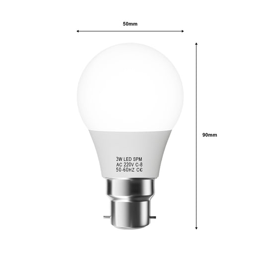 b22 led bulb warm white non dimmable