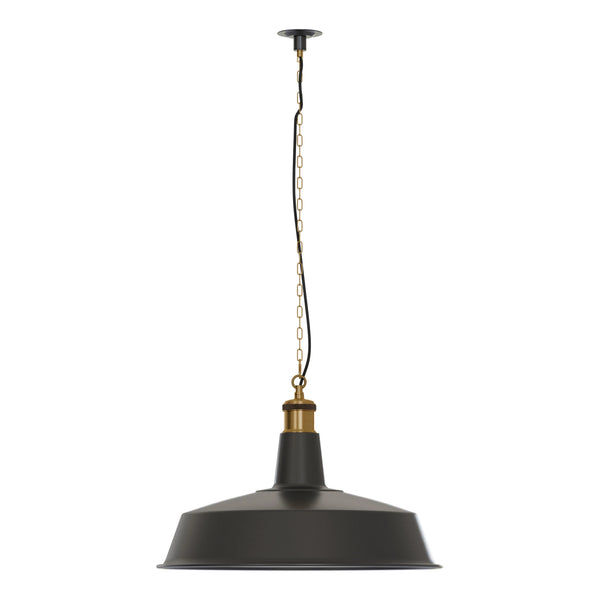 Industrial Black Large pendant light 40cm Metal ~5647 – Chain Kit / No
