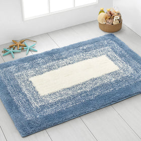 2PCS Bath & Pedestal Rug Set Soft Non-Slip Water Absorbent Mat Sets~5393