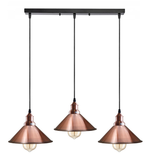 3 head pendant lighting ceiling 3 way E27 pendant lamp pendant lighting ceiling hanging lights for kitchen hanging bedside light 3 bar pendant lights dining room light ceiling over table UK industrial ceiling light Kitchen island lighting