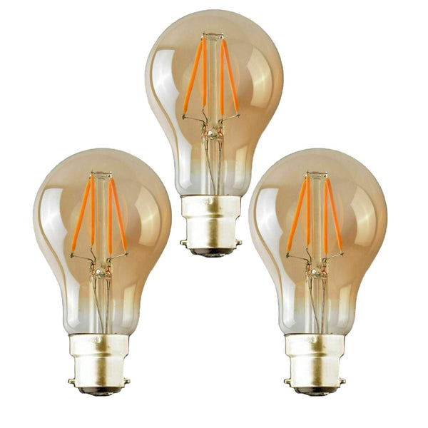 Energy Saving LED Filament Bulbs ~6380 – 3 / Warm white 4 Watts