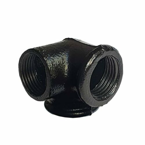 3/4 BSP MALLEABLE iron pipe BLACK Painted STEAM PUNK Cast Iron pipe fitting~3611 - LEDSone UK Ltd
