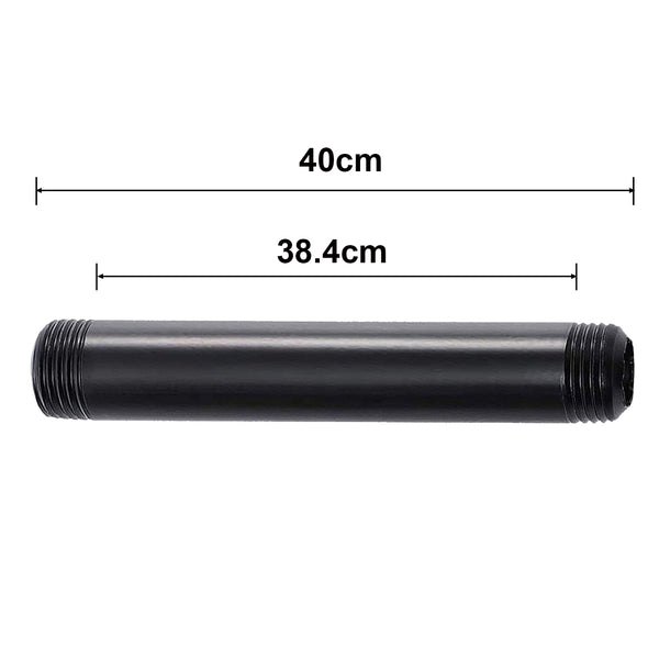 ZWART Geverfd ¾ inch cilinder BSP SMEDELBAAR Buizen IJzeren pijp Lampfitting Accessoires~3613 – Pijp 40 cm