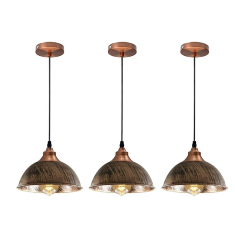 Industrial Copper Pendant Light | Retro Metal Ceiling Shade E27 ~6543