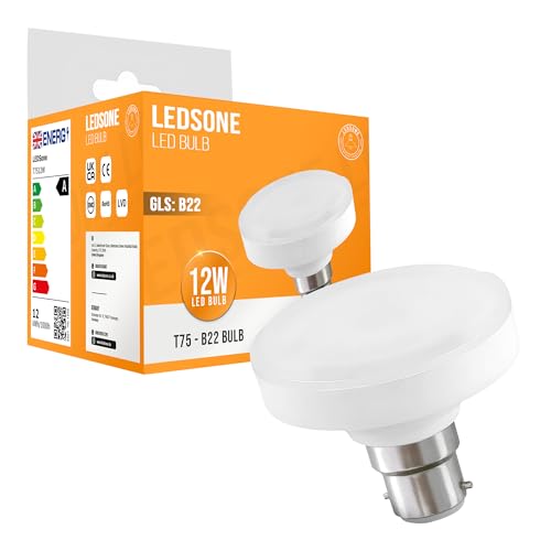 T75 B22 LED Bulb 12W 6400K Cool White Home Spotlight~6290 – Pack of 1