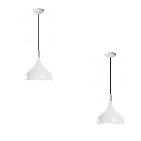 2 set Pendant Light ~6533 – White 2 Pack
