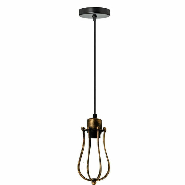 Cage Pendant Light E27 Hight Dimmable ~6544 – Brushed Copper