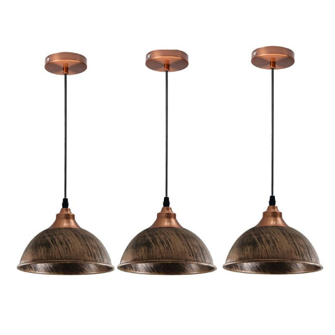 Industrial Copper Pendant Light | Retro Metal Ceiling Shade E27 ~6543